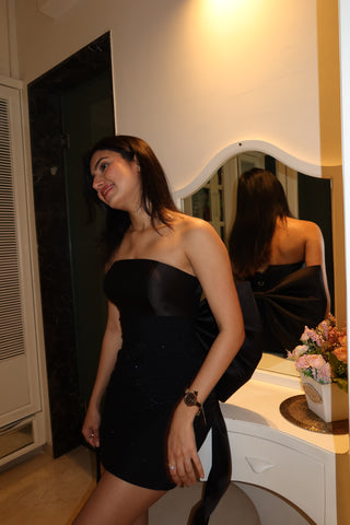 Bow Dress Black